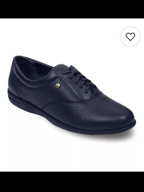 Easy Spirit Motion Women's Leather Oxford Sneakers In Navy